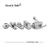 Klebebandspender - Luxury Line, Silber Chrom