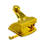 Kornet & Hahn Design Gold Locher, 18 Karat echt vergoldet. Ein extravaganter Hingucker im Büro, ideal als Geschenk für Designliebhaber